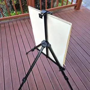 휴대용 경량 접이식 금속 높이조절 이젤 파우치 포함미술 나무 전시대 웨딩 디스플레이스탠드 광고판 메뉴