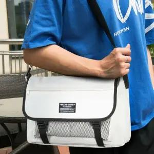 메쉬포켓 메신저백 남녀공용 숄더백 학생 보조가방 남녀공용숄더백 남성숄더백