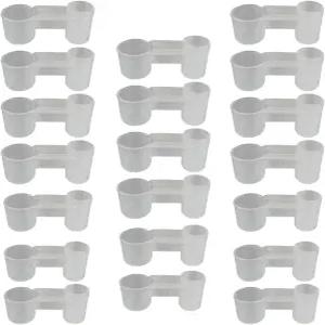 캐서린 20개 새 모이통 플라스틱 소다 팝 물병 컵 닭 비둘기 트로프 동물 먹이 액세서리에 이상적입니다