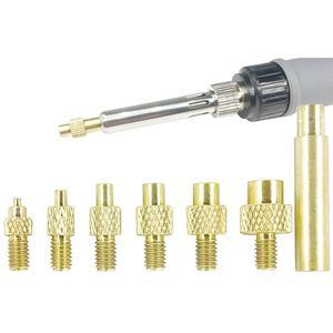 ERHT 히트 세트 인서트 팁 도구 크기에는 FX-888D 웰러 SP40NKUS 및 이화 939D 언에 호환되는 M2 M2.5 M3 M4 M5 M6 M8 3D 프린팅 플라스틱 너트 이식이 포함됩니다