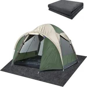 DECOHS 6.2 x 5피트 캠핑 텐트 카펫 매트 - 방수 야외 러그 잔디 용품용 휴대용 컷테이블 피크닉 바닥 담요