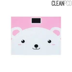 b08 귀여운 다이어트 미니체중계강화유리 캐릭터 디지털 전자 사각