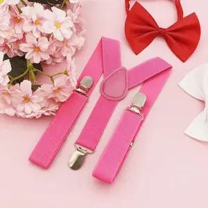 어린이멜빵 단색 무지 패션 서스펜더 분홍 주니어멜빵 아동멜빵 유아멜빵 패션멜빵