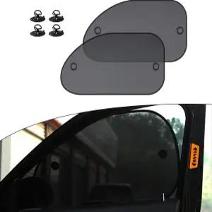 얌푸구 2 PCS 카 사이드 윈도우 선쉐이드 25.5인치 x 14.9인치 통기성 메시 자외선 차단 단열 대부분의