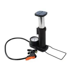 휴대용 발로 밟는 스탠드형 자전거 에어펌프 공기압 게이지 축구공