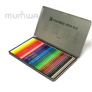 문화 넥스프로 틴 색연필 세트 36수채 그리기 그림 색칠 전문가 문구 사무