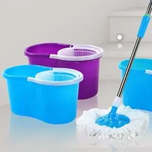 물걸레 회전 청소기 통돌이세트 탈수통+밀대+2장 통돌이 마포 짤순이 극세사 대마포 짤이 이걸레 이세트