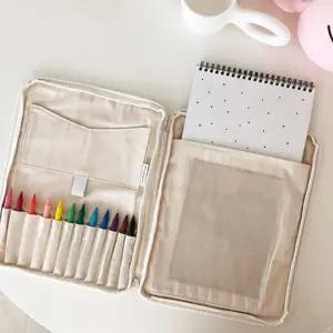 캔버스 유아 미술 아트백 크래파스 가방 화구가 화방 파우치 스케치북 용품정리함 어린이백 필통 캐리어