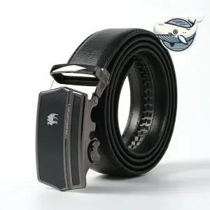세련된 블랙 자동버클 남성 정장벨트 고급 남성벨트 양복벨트 세미정장벨트 합성피혁벨트