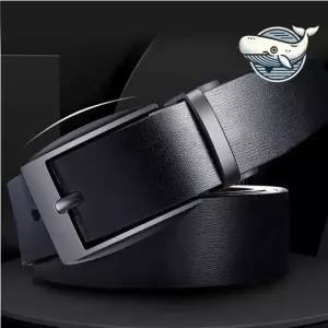 모던 블랙 가죽 남성벨트 세련된 핀버클 디자인 남성벨트 양복벨트 세미정장벨트