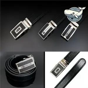 스타일리시 남성 자동버클 블랙 가죽 정장벨트 남성벨트 양복벨트 세미정장벨트