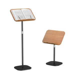 나무 책꽂이 안정적인 받침대 자유로운 가능한 조절 홀더 가능 악보 요리책 손이 높이 회전