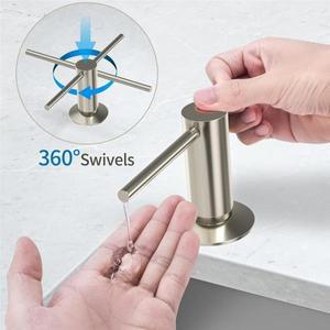 주방 싱크대 데크 마운트 세제 디펜서 하이 퀄리티 매트 블랙 펌프 비누 조리대 액체 병/튜브