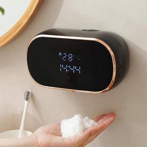 LED 자동 센서 비누 디펜서, 지능형 방수 벽걸이 USB, 비접촉식 거품 손 세척, 주방 욕실 가정