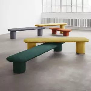 하셀트 벤치스툴 패브릭 소파 디자이너 스툴의자 쇼파 덴마크