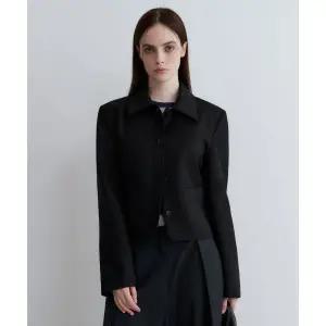 수아레 SUARE WOMEN 우먼울 씬 크롭 자켓 블랙 SBESHLJK051BK 1005298