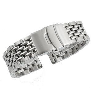 스트랩해빗 스테인리스 스틸 남성 라이스 워치 밴드 - 퀵 릴리스 워치 밴드 교체 빈티지 BOR 18mm 19mm 20mm 21mm 22mm 24mm