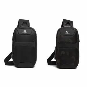 남성 슬링백 어깨가방 밀리터리 여행 출근 데일리백 USB포트 USB 크로스 바디 대학생 소지품 용크로스 용백