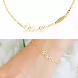 정품 14K 골드 팔찌 심플러브 금 팔찌