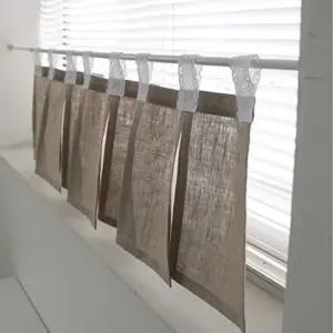 린넨오브제 피스바란스작은창커튼 바른스 문가리개 주방 미니 입구 가림막 작은