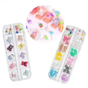 [셀러에이드]네일 장식 하트 캔디 캐릭터 스톤 아트 꾸미기 재료