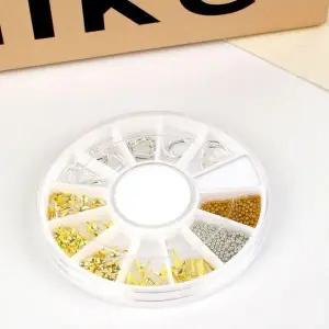 골드실버 혼합 네일 장식 파츠 데코용품