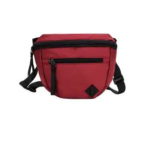 힙색 캐주얼 크로스백 여행 보조 가방 와인레드바디 여성 여자 캠핑용 휴가 수련회 엠티용 남자 남성