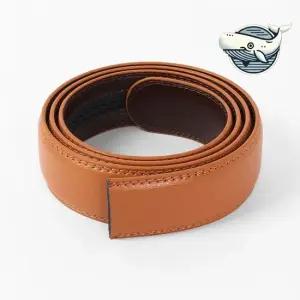 브라운 자동버클 소가죽 정장벨트 110cm 남성벨트 양복벨트 세미정장벨트 합성피혁벨트
