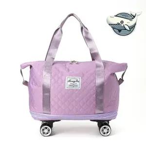 여행 필수 아이템 캐리어형 다용도 접이식 가방 바퀴형보스턴백 트롤리보스턴백