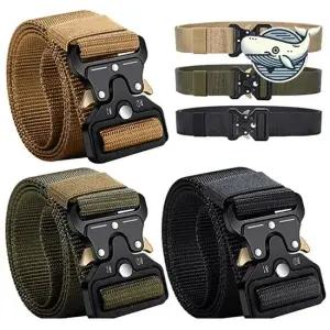 실용적인 군용 서바이벌 벨트 원터치 조절 가능 남성벨트 캐주얼벨트 청바지벨트
