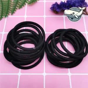 좋은 블랙 헤어밴드 생활용 염색 머리끈 헤어끈 고무 무매듭 무접합 노팁