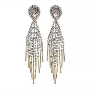 찰랑찰랑큐빅롱 귀걸이 귀걸이선물 여자귀걸이 심플귀걸이 여성귀걸이