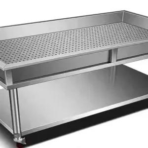 업소용 조리대 스테인리스 배수테이블 고기 해동 건조대 워크테이블 싱크대
