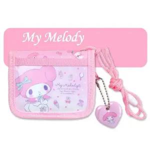 마이멜로디 목걸이 지갑(131385 )(일)핑크어린이 어린이넥 귀여운 지퍼 여아 캐릭터