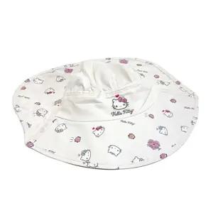 헬로키티 썸머 패턴 플랩햇 430765아동플립 캡모자 유모자 물놀이 키즈 플랩 키즈썬 어린이 산리오 유아 모