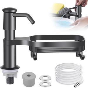 주방 싱크대 디스펜서 용 접시 비누 보관함 확장 튜브 키트가있는 수조 펌프, 아래