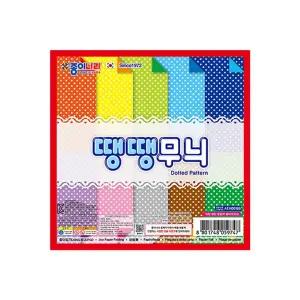 종이나라색 도트땡땡무늬색 20매 (20개입)땡땡색 무늬색 도트색 색종이 접기