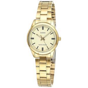 카시오 여성 LTP-V005G-9A 골드 스테인리스 스틸 아날로그 시계