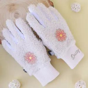 데이지 아동 손가락 장갑 뽀글이 스마트폰 터치 패션장갑 데일리 따뜻한 휴대폰 아이 유아 귀여운 겨울