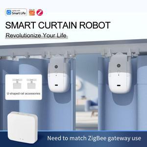 지그비 스마트 커튼 드라이버 로봇 자동 모터 풀러 전기 스위치 구글 홈 알렉사