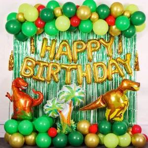 키즈 생일파티 풍선 공룡 장식 벌룬 행사 다이노풍선 가랜드 용품세트 이벤트 해피쓰데이