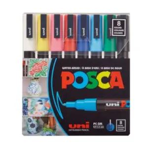 유니 포스카 마카 세트 PC-3M 마카펜 마커 디자인 디자인용 미술용 수성