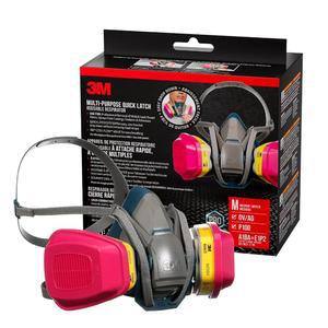 3M - 65023QLHA1C 프로 다목적 호흡기빠른 래치 포함 중형
