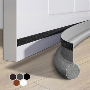 1PC 도어 차단기 하단 방풍 콜드 방지 절단 가능 스트리핑 날씨 절연 스트립 드래프트 아래 어쿠스틱