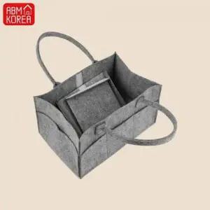 [하프클럽/알티피아]기본 숄더백 그레이 기저귀 가방 기저귀가방 펠트
