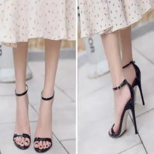 하이힐 킬힐 2컬러 샌들 여성 여자 토오픈 펌프스힐 다우리협력업체02 여자구두 펌프스