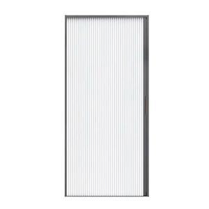 접이식 문 샤워커튼 슬라이딩 욕실 블랙 셀프 도어 폭110x높180 칸막이 프레임