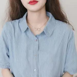 여름 루즈핏 빅사이즈 임산부 반팔 셔츠 원피스드레스 만삭패션 임부복 코디 캐주얼 여성 스타일리시임 편