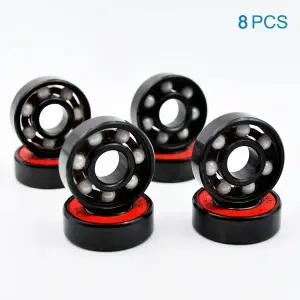 8pcs 608 2RS 하이브리드 세라믹 볼 베어링 8x22x7mm ABEC-11 고속 롤러 스케이트 스케이트 보드 휠 소형