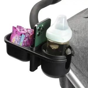 [하프클럽/알티피아]유모차 컵홀더 스마트폰 거치대 블랙 핸드폰거치대